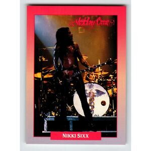 Motley Crue Nikki Sixx 1991 RockCards Brockum 229 Music Card